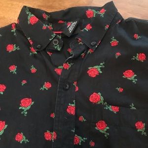 Empyre button down shirt from Zumiez’s roses medium